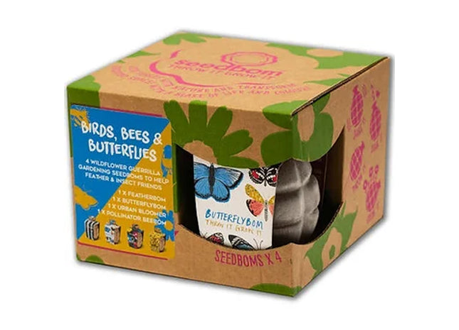 Birds, Bees And Butterflies Seedbom Gift Box