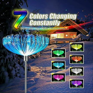 4PCS Solar Power Dandelion Garden Light