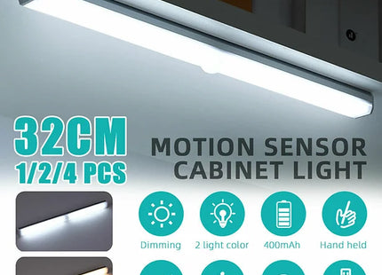 LED Motion Sensor Under Cabinet Light USB Rechargeable