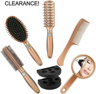 Rose Gold 5pcs Hair Brush Set