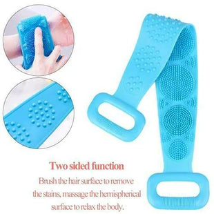 Double-Sided Silicone Shower Body Scrubber