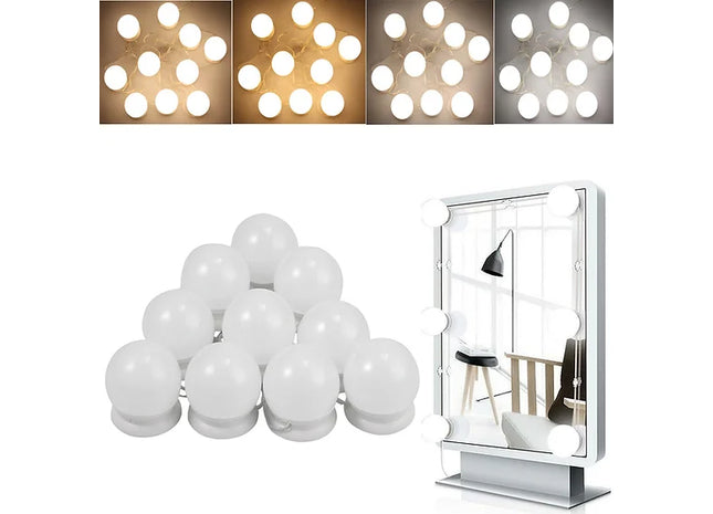 10X Vanity LED Mirror Light Kit