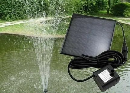 Solar Panel Powered Water Fountain Pool Pond Garden