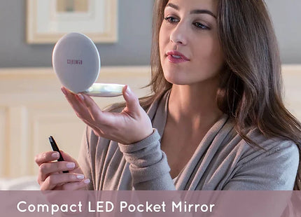 Pocket Mirror with Power Bank