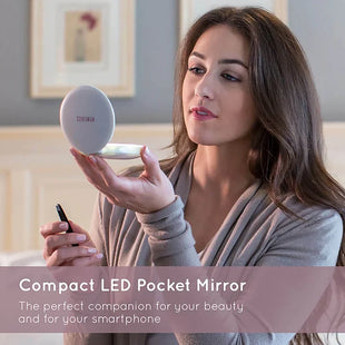 Pocket Mirror with Power Bank