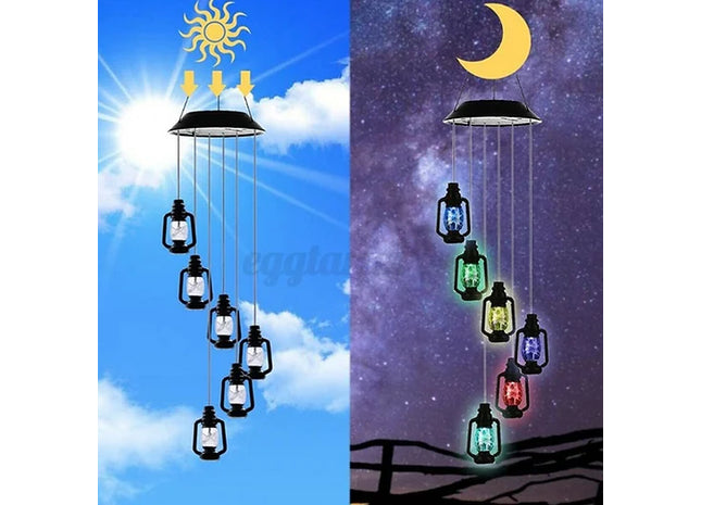Solar Powered Colour Changing Wind Chimes