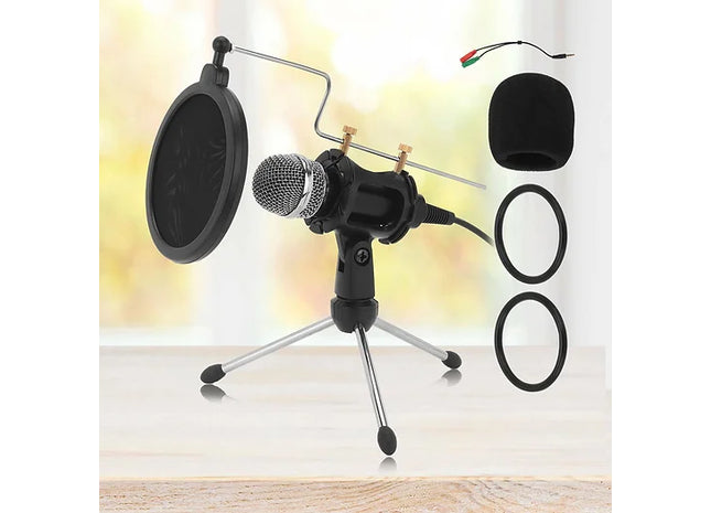 Studio Condenser Microphone with Tripod