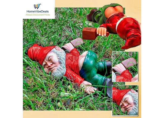 Loonie Moonie Garden Gnome Statue Ornament