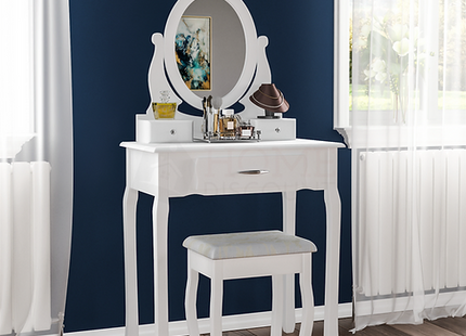 Vanity Desk And Stool
