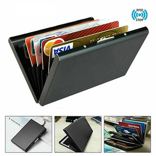 Blocking Black Metal RFID Wallet