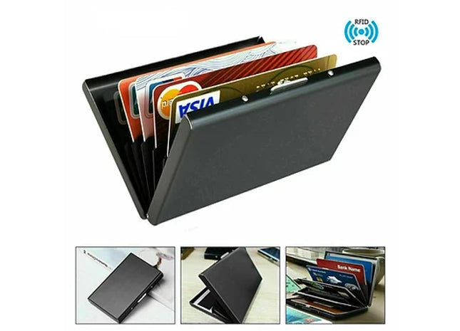 Blocking Black Metal RFID Wallet