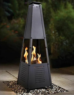 Steel Chiminea Fire Pit