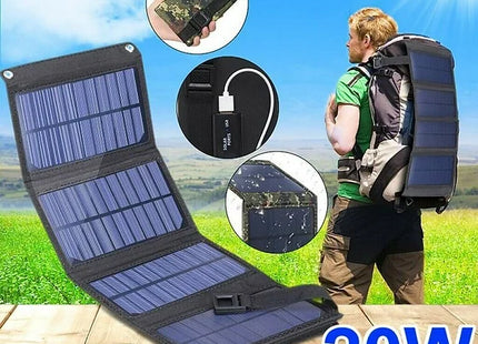 20W USB Solar Panel Folding Power Bank