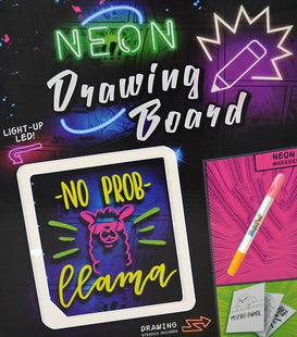 LED Drawing Board With 3D Glasses & 4 Neon Pens
