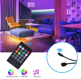 LED Music-Sync Light Kit With Remote