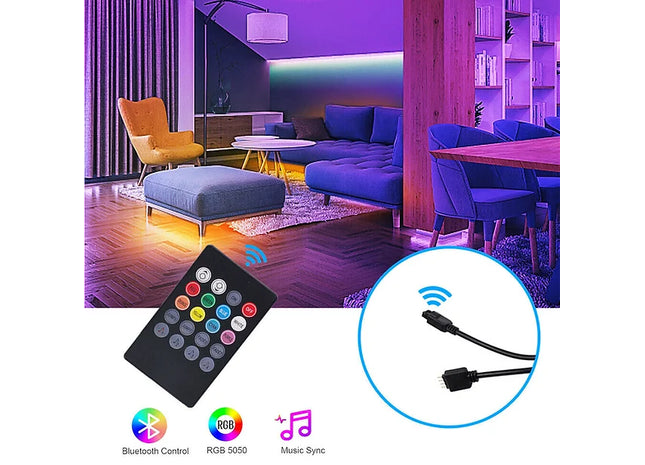 LED Music-Sync Light Kit With Remote