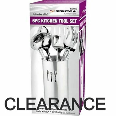 6PC STAINLESS STEEL KITCHEN TOOL SET