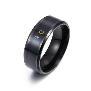 Heat-Sensitive Thermometer Titanium Steel Ring