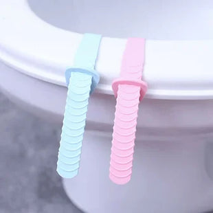2pc Toilet Seat Lifter Silicone