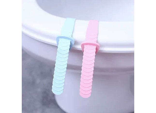 2pc Toilet Seat Lifter Silicone