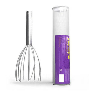 Volumon Silver Vibrating Stainless Steel Head Massager