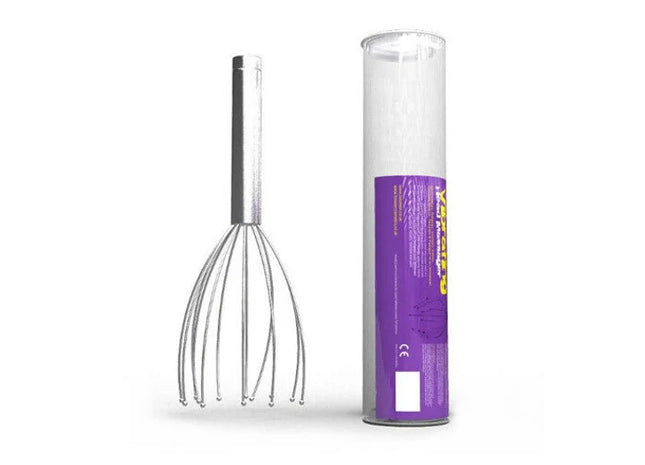 Volumon Silver Vibrating Stainless Steel Head Massager
