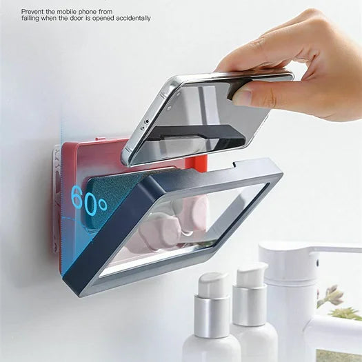 Waterproof Shower Phone Holder Case Wall Mounted