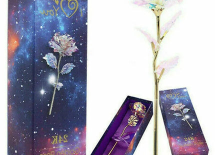 LED Enchanted Eternal 24K Gold Foil Rose