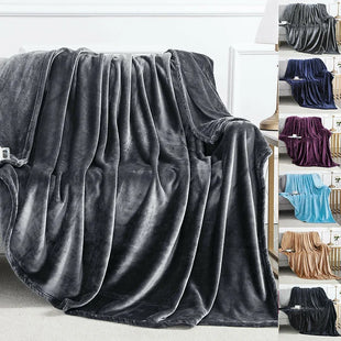 Super Soft Faux Fur Fleece Throw