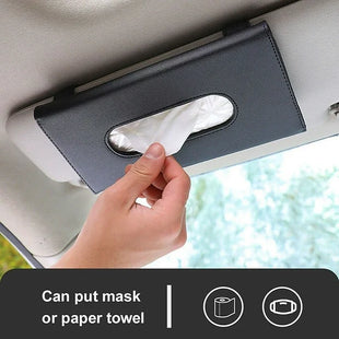 Leather Tissue Storage Box