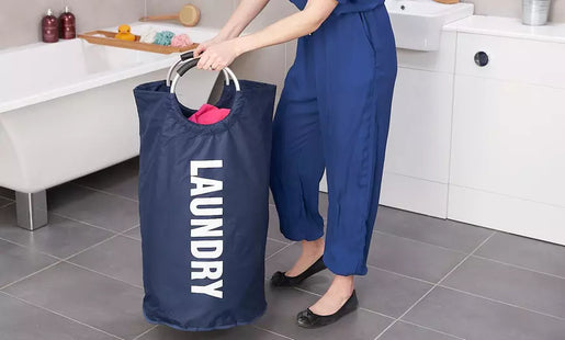 Collapsible Laundry Hamper Bag Sorter with Carry Handle