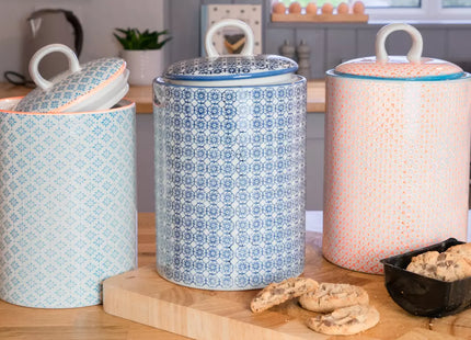 Nicola Spring Hand-Printed Porcelain Cookie Jars
