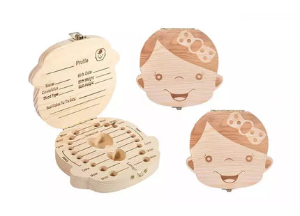 Wooden Baby Tooth Keepsake Box