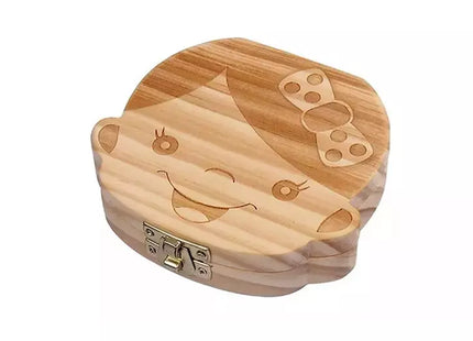 Wooden Baby Tooth Keepsake Box