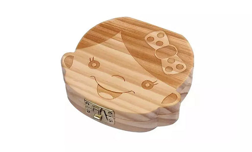 Wooden Baby Tooth Keepsake Box