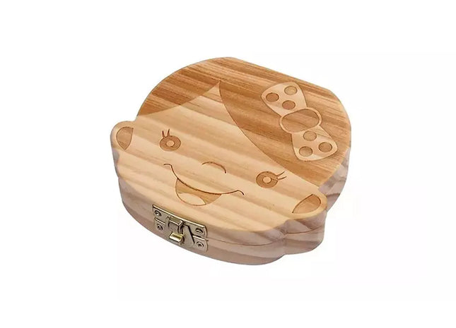 Wooden Baby Tooth Keepsake Box