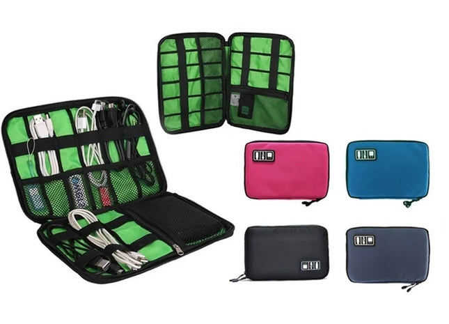 Universal Cable and Gadget Travel Organiser Cables Carry Bag