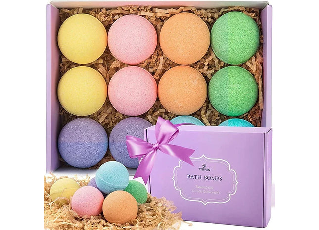 12 Pieces Bath Bomb Gift Set For Her