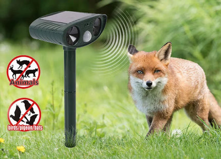 Solar Powered Ultrasonic Animal Repeller