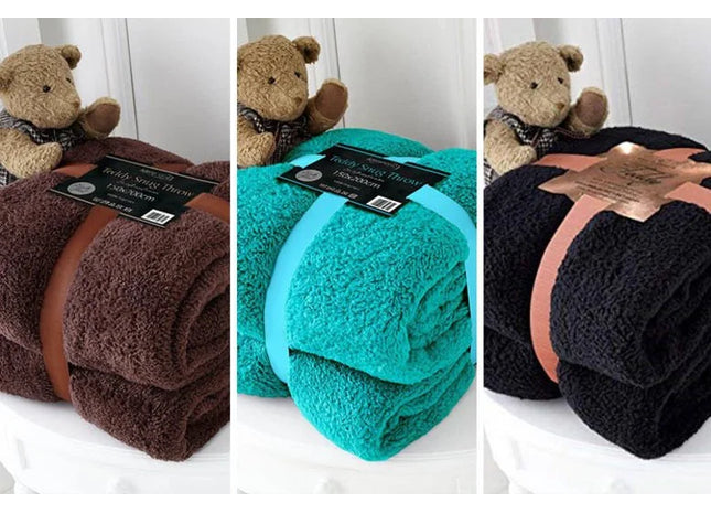 Teddy Throw - 5 Colours