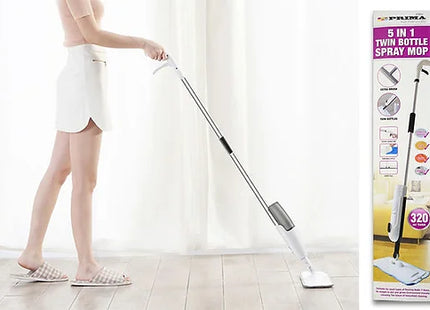 5-in-1 Twin Bottle Spray Cleaning Mop