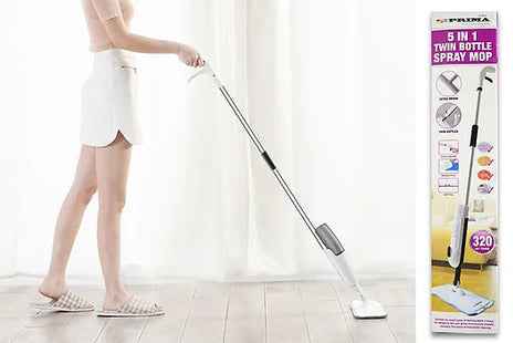 5-in-1 Twin Bottle Spray Cleaning Mop