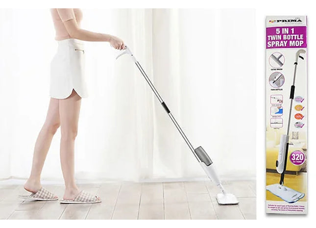 5-in-1 Twin Bottle Spray Cleaning Mop
