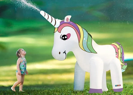 Giant Inflatable Unicorn Sprinkler Pool Toy