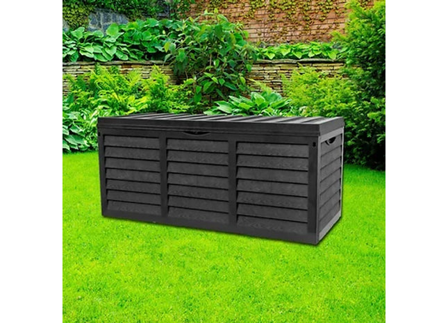 Black 320L Plastic Storage Box