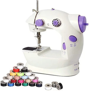 Electric Portable Sewing Machine With 25 Bobbing Set