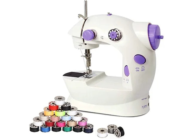 Electric Portable Sewing Machine With 25 Bobbing Set