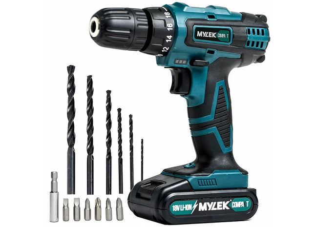 Mylek Cordless Drill 18V
