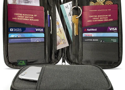 RFID Organiser Pouch for Cards Documents Money IDs