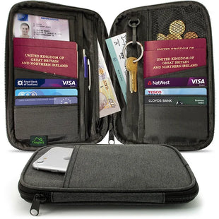 RFID Organiser Pouch for Cards Documents Money IDs